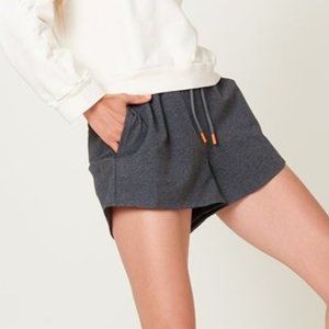 Richer  Poorer Terry Sweatshorts Charcoal Heather Grey